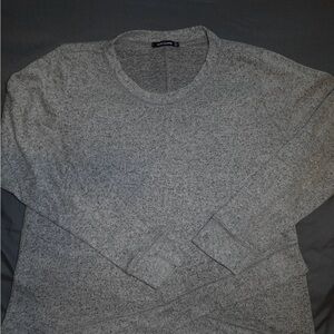 Pink Clover Women’s Heathered Gray Crewneck Sweater